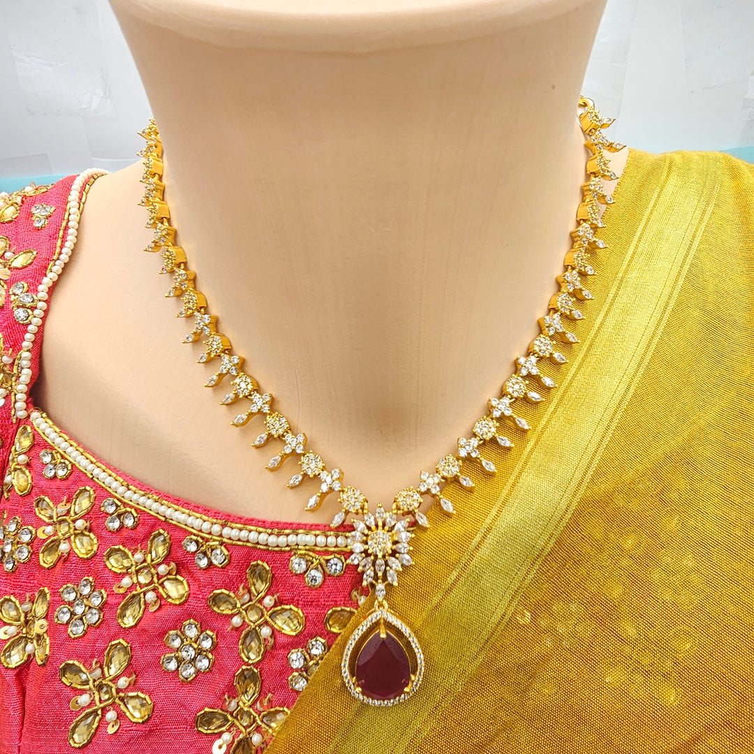 Pink Short Necklace