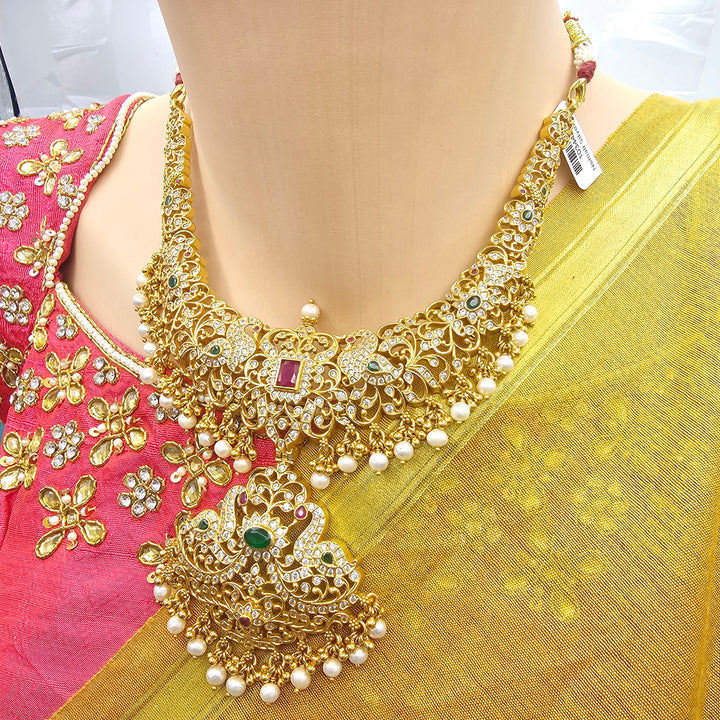 CZ Green Short Necklace