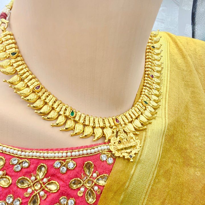 Short Mango temple necklace