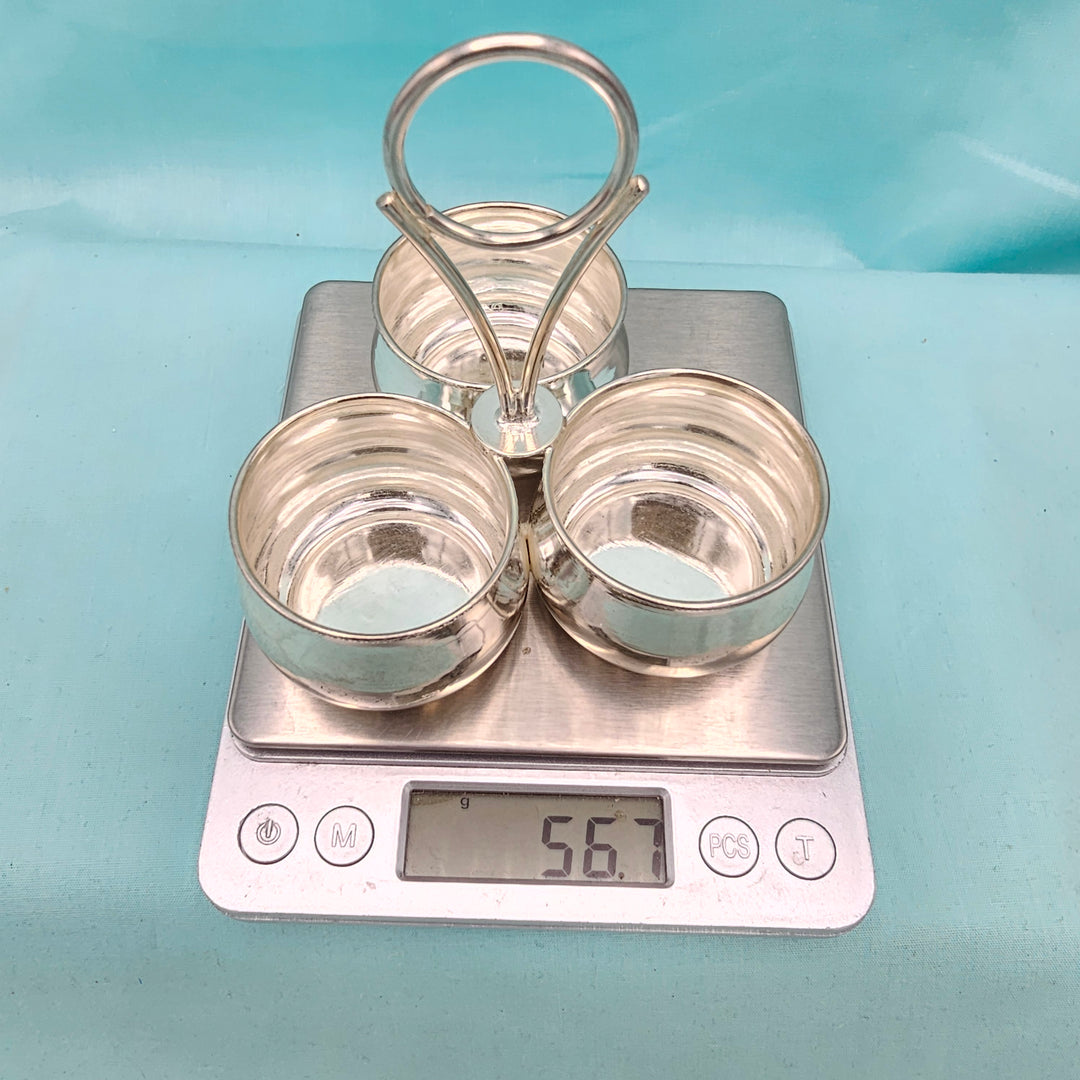 3 Cup Plain Kumkum holder