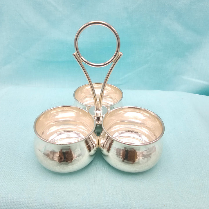 3 Cup Plain Kumkum holder