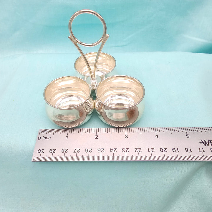 3 Cup Plain Kumkum holder