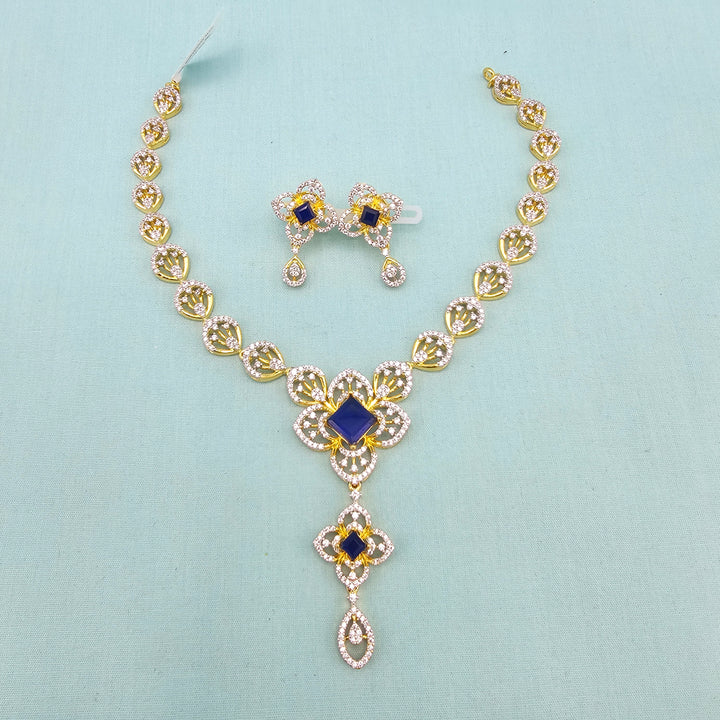 Silver Sapphire necklace