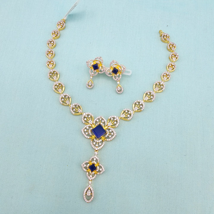 Silver Sapphire necklace