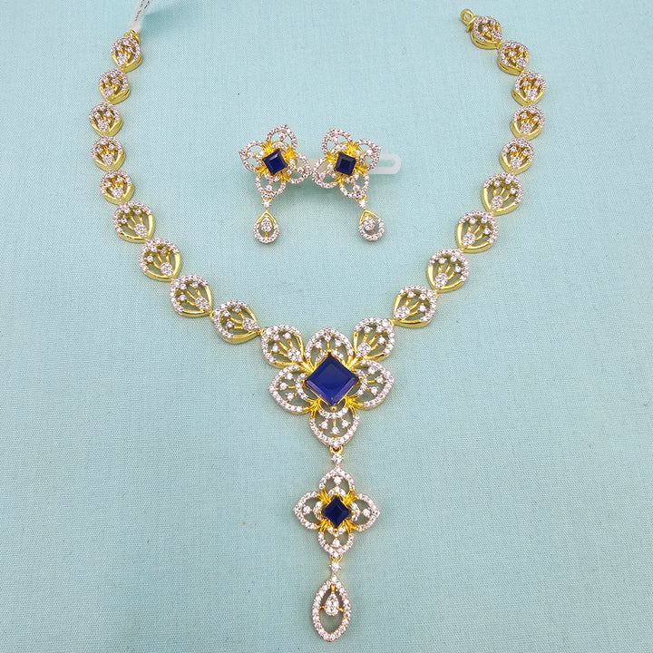 Silver Sapphire necklace