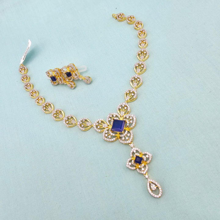 Silver Sapphire necklace