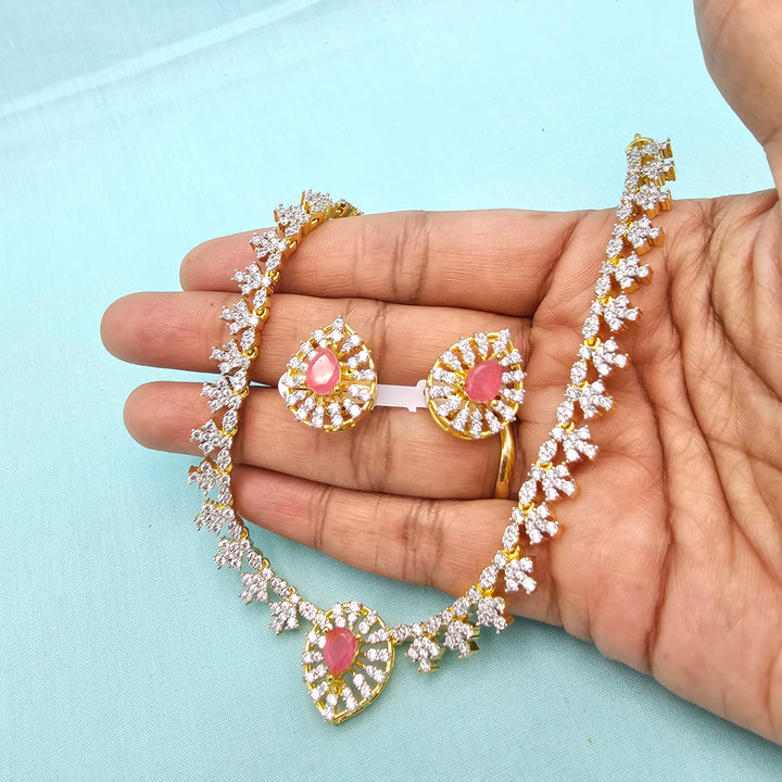 Pink Short diamond set
