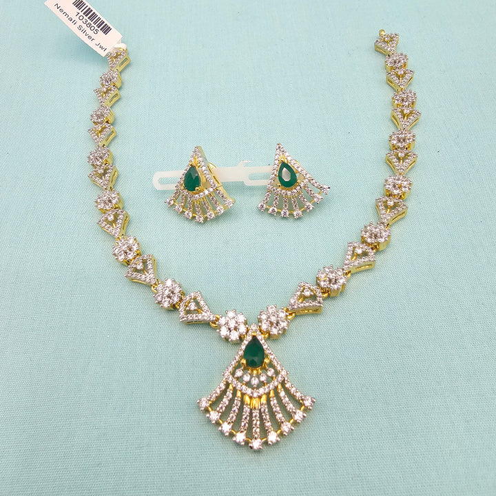 Short CZ necklace set