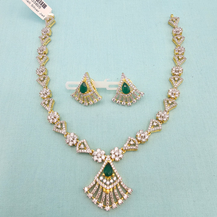 Short CZ necklace set