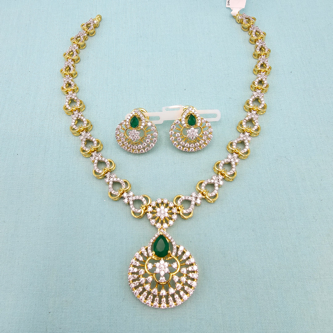 Green CZ Necklace