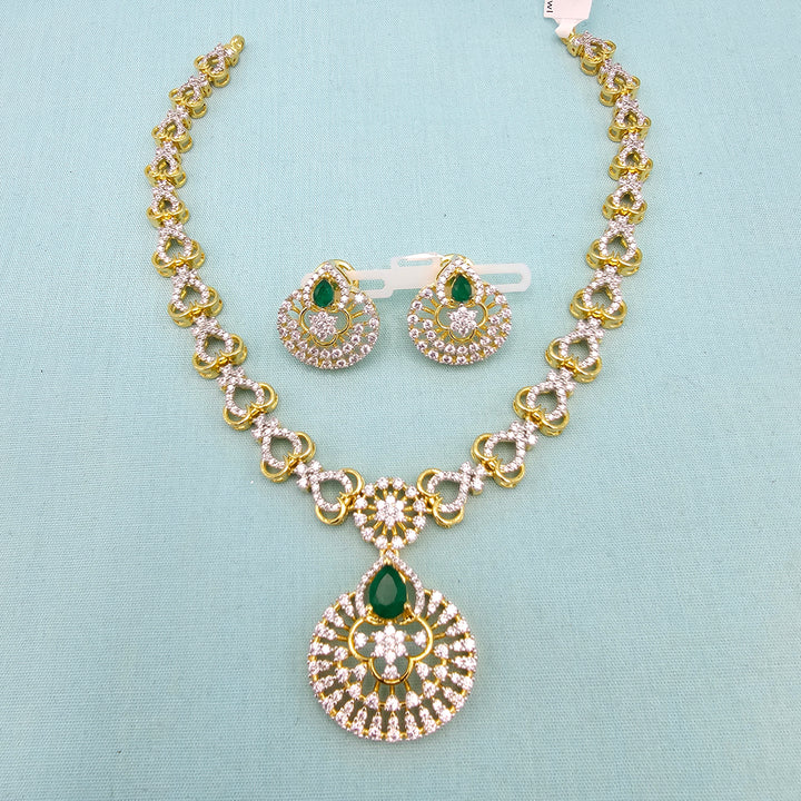 Green CZ Necklace