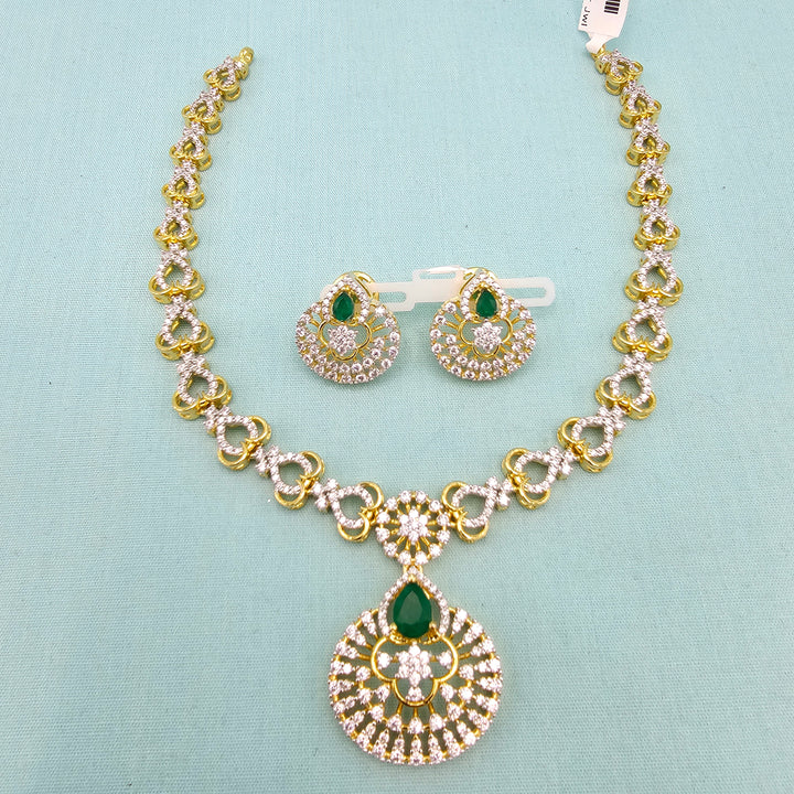 Green CZ Necklace