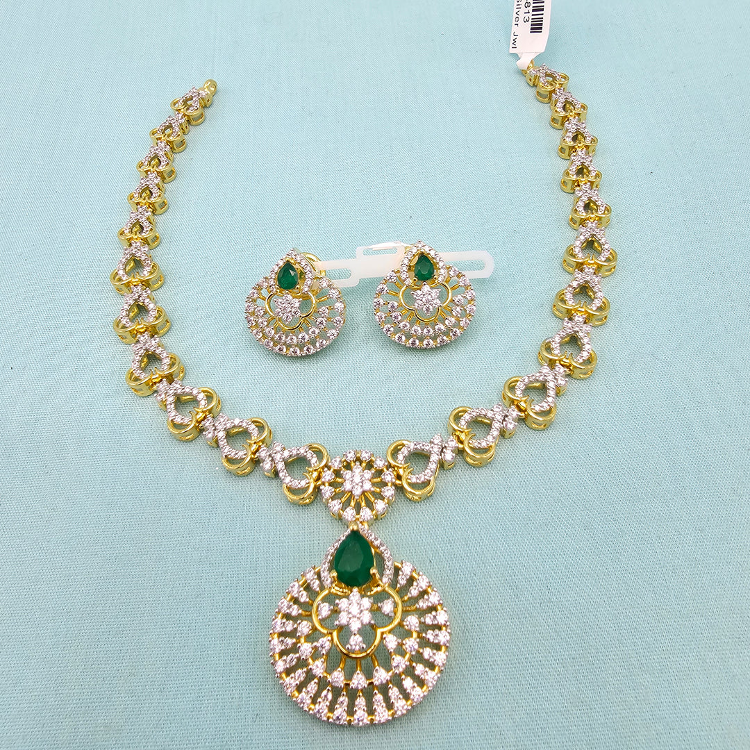 Green CZ Necklace
