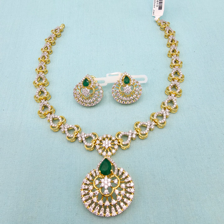 Green CZ Necklace