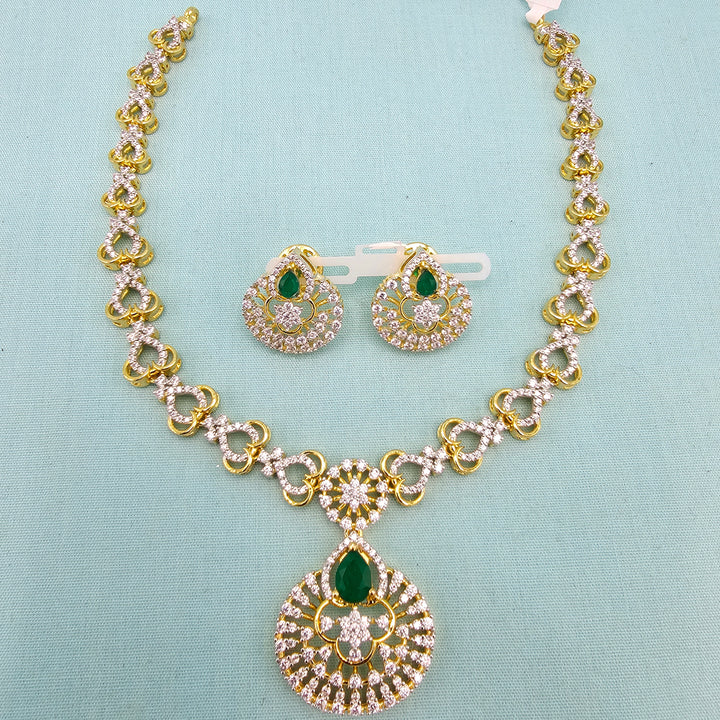 Green CZ Necklace