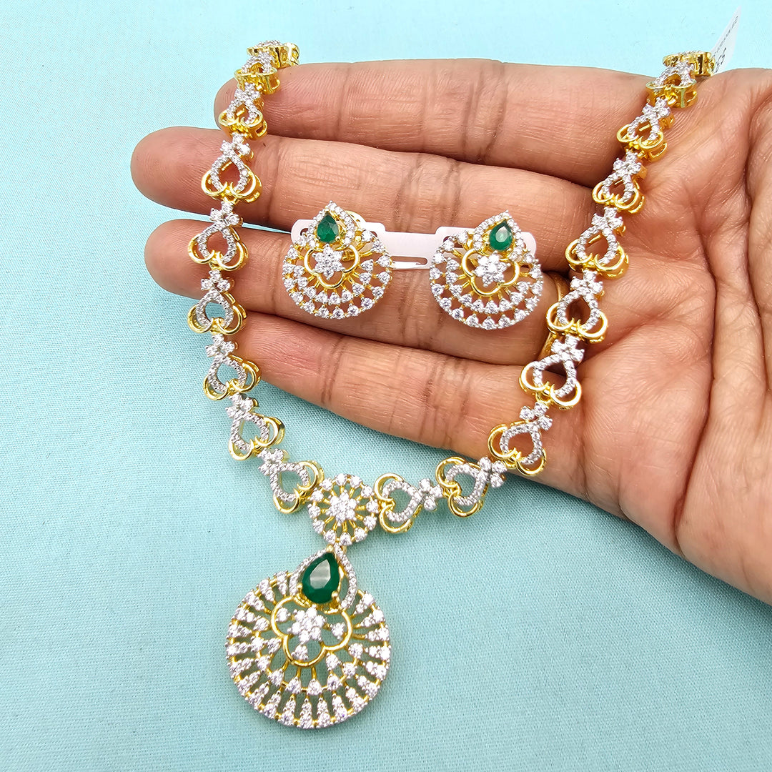 Green CZ Necklace