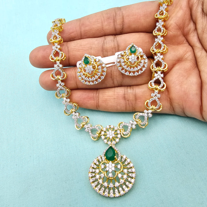 Green CZ Necklace