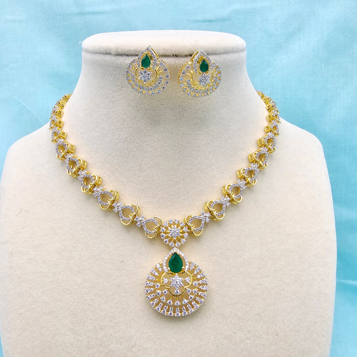 Green CZ Necklace