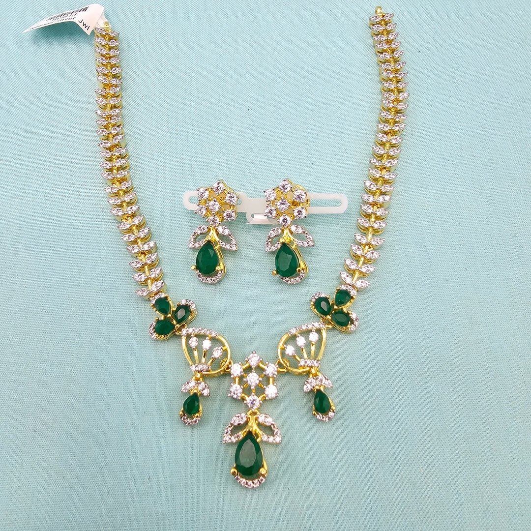 Green CZ Necklace