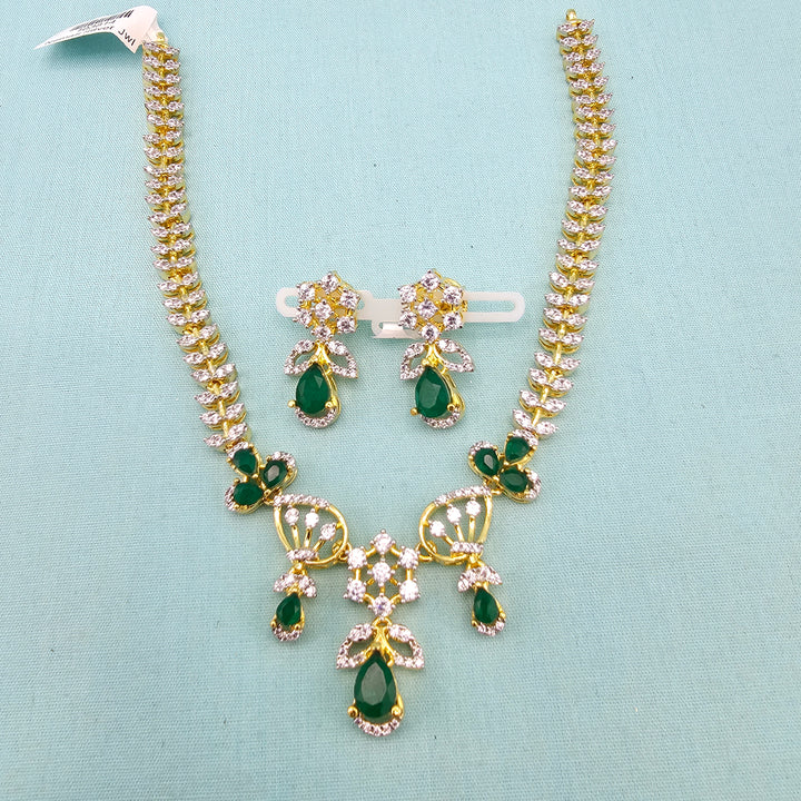 Green CZ Necklace