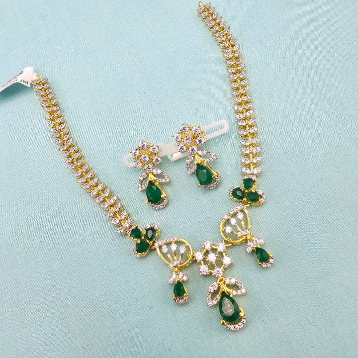 Green CZ Necklace
