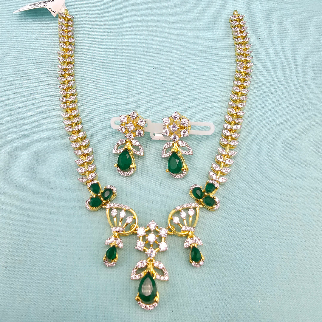 Green CZ Necklace