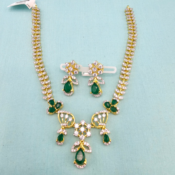 Green CZ Necklace