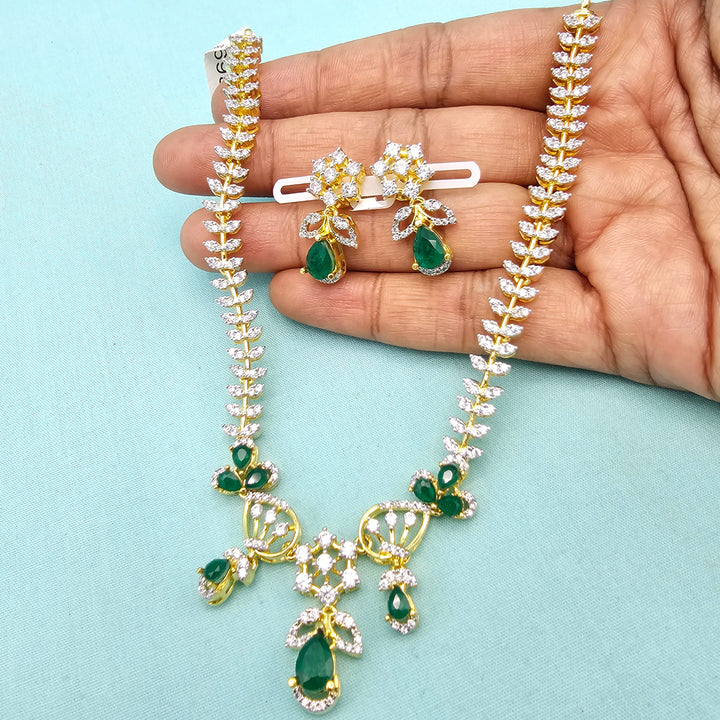 Green CZ Necklace