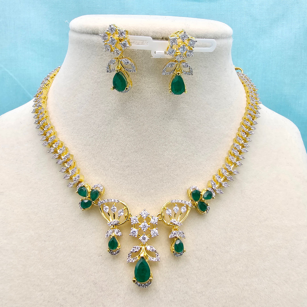 Green CZ Necklace