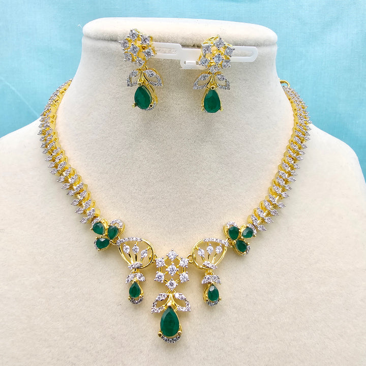 Green CZ Necklace