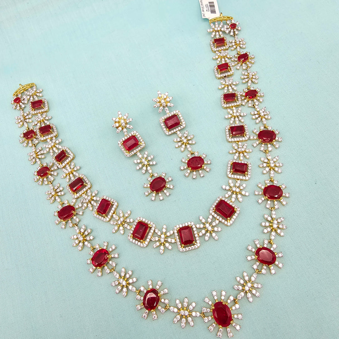 2 Layer Ruby Necklace