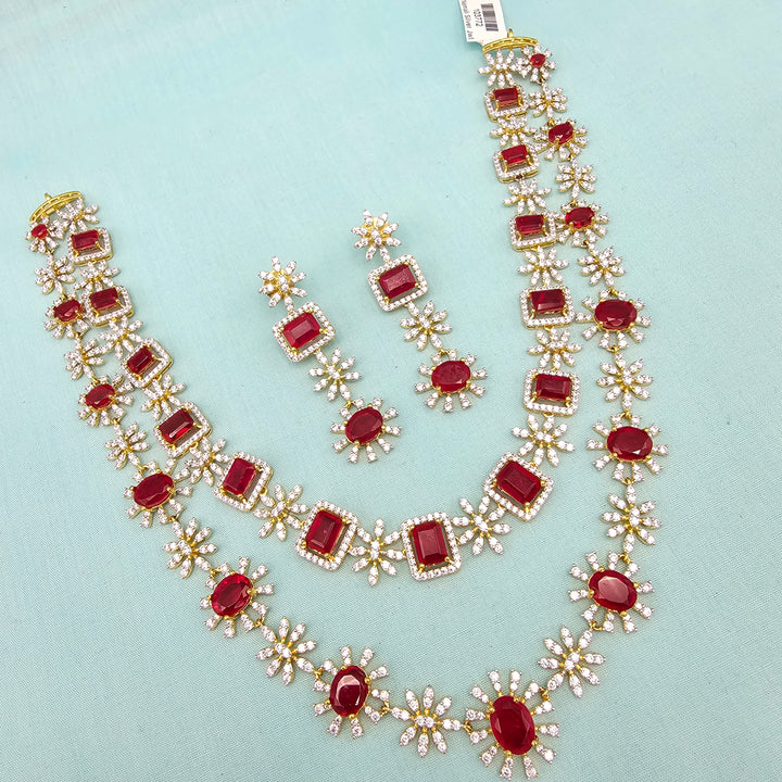 2 Layer Ruby Necklace
