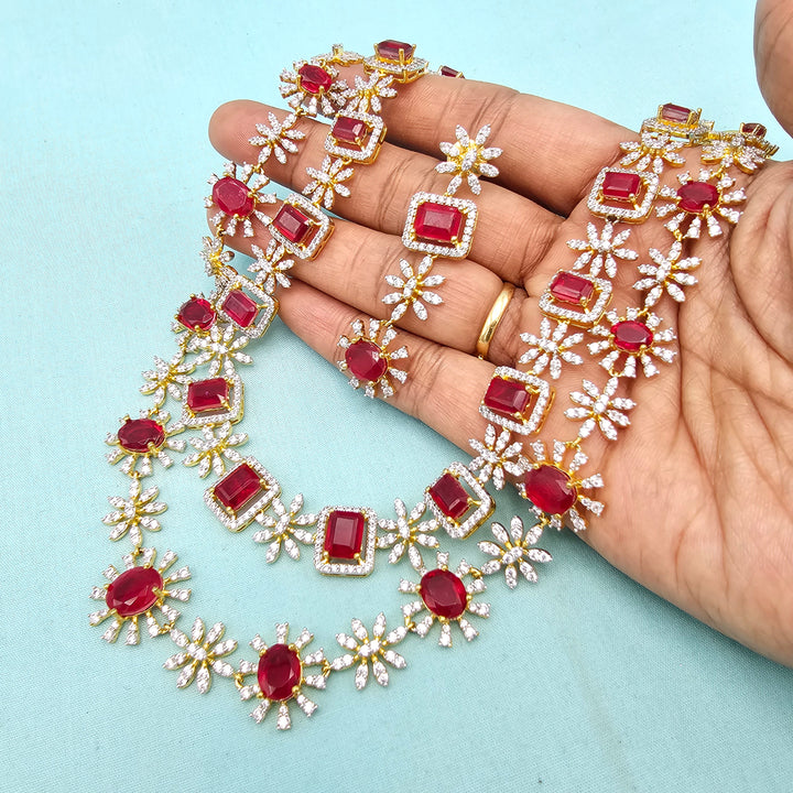 2 Layer Ruby Necklace