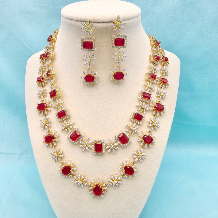 2 Layer Ruby Necklace