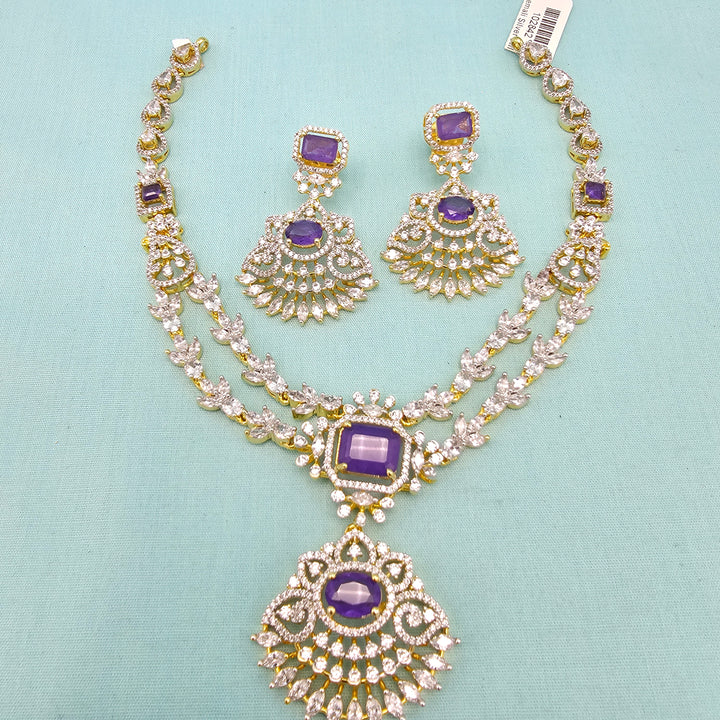 Amethyst CZ Necklace