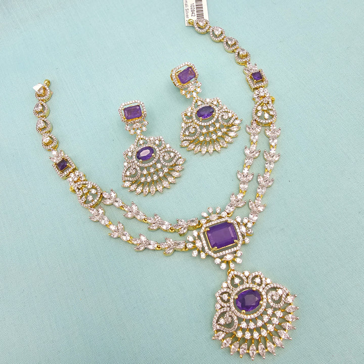 Amethyst CZ Necklace