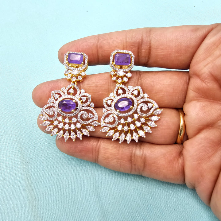 Amethyst CZ Necklace