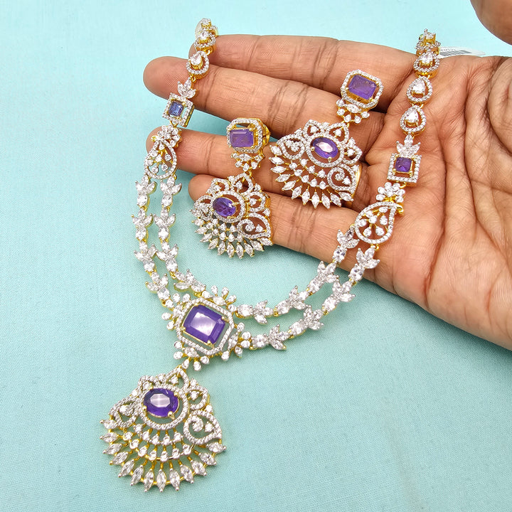 Amethyst CZ Necklace