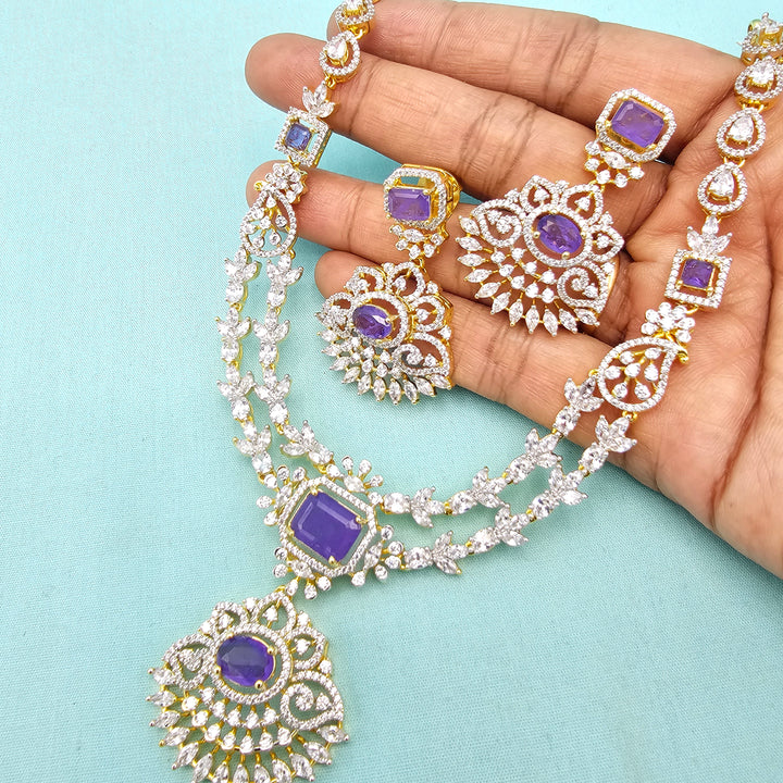 Amethyst CZ Necklace