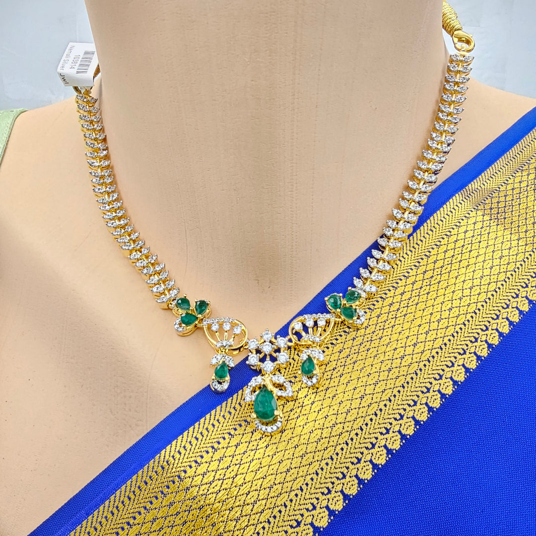 Green CZ Necklace