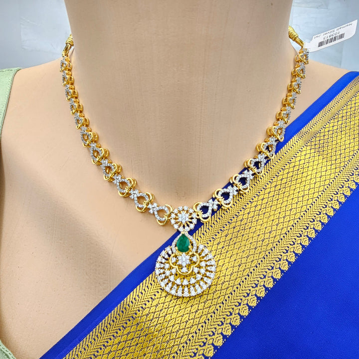 Green CZ Necklace
