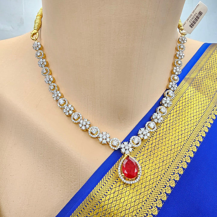 Short CZ necklace set
