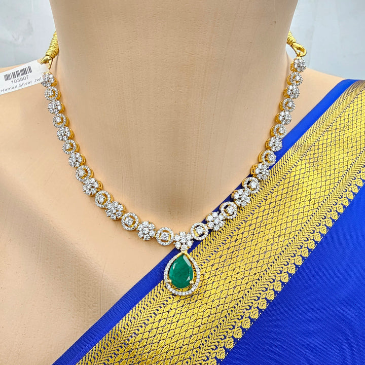 Short CZ necklace set