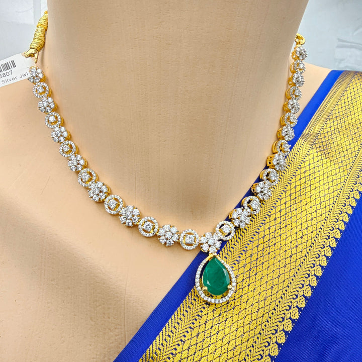 Short CZ necklace set