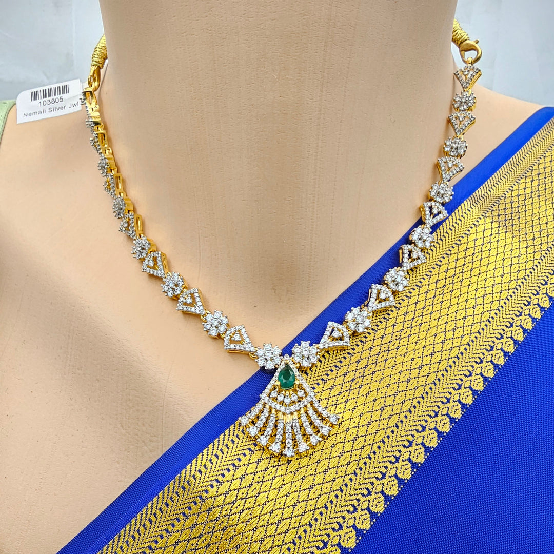 Short CZ necklace set