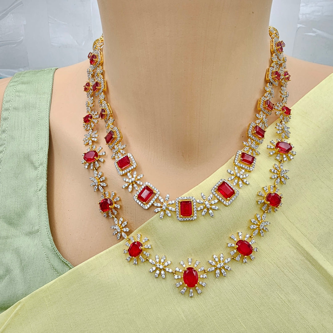 2 Layer Ruby Necklace