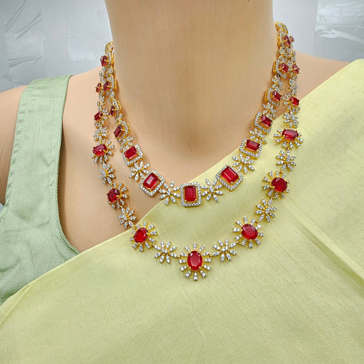 2 Layer Ruby Necklace