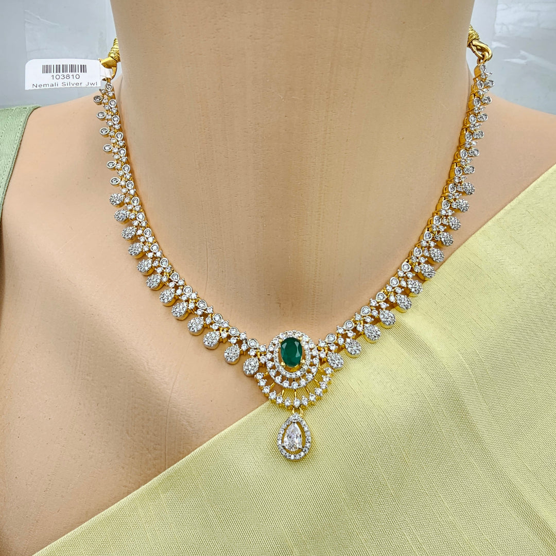 Diamond rep Emerald Set