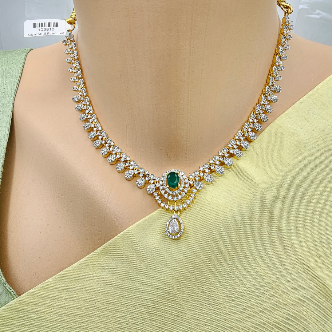 Diamond rep Emerald Set