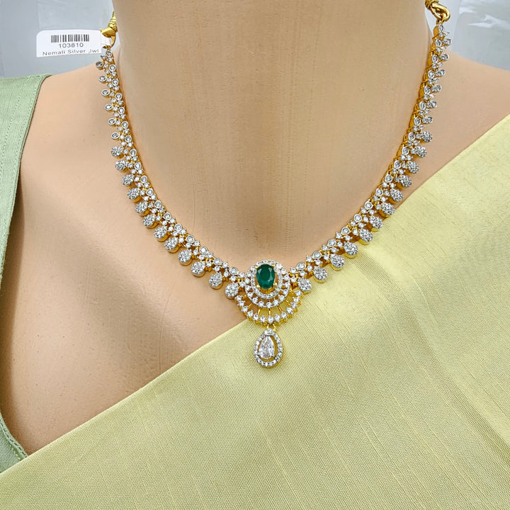 Diamond rep Emerald Set